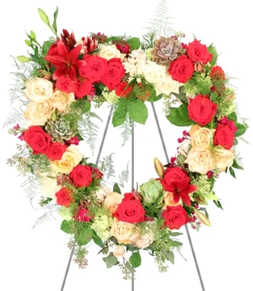 Heartfelt Compassion Standing Wreath
