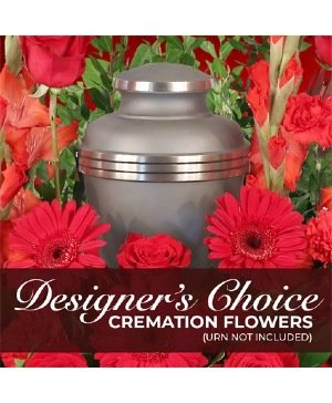 Elegant Memorial Florals Cremation Designer's Choice (urn not included)